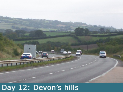 Hills in Devon