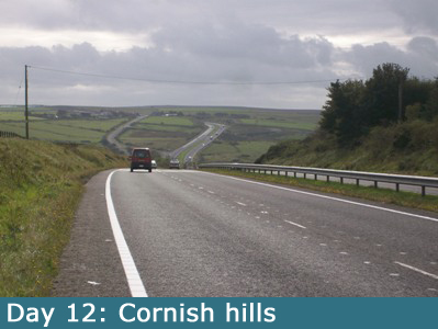More hills, this time in Cornwall
