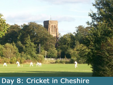 The first cricket pitch on the route