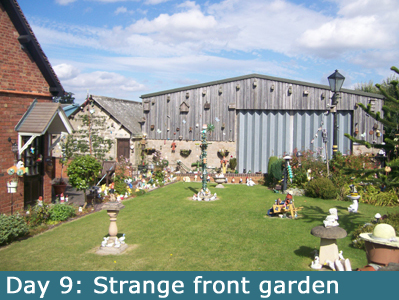 A strange front garden near Telford